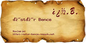 Östör Bence névjegykártya